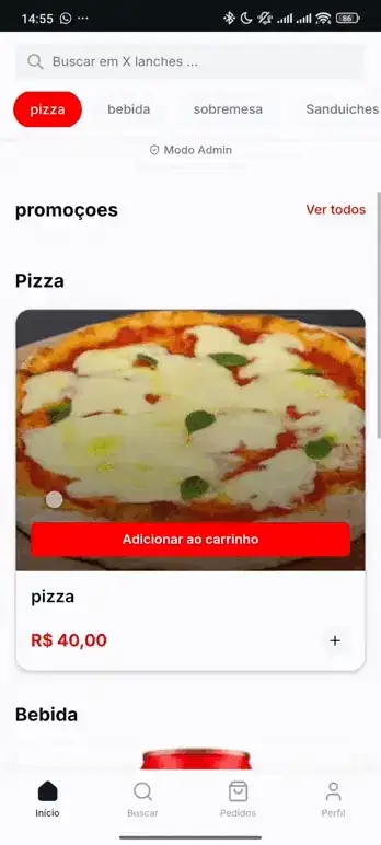Cliente Acessa o Cardápio